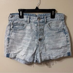 American Eagle Button Down Jean Shorts